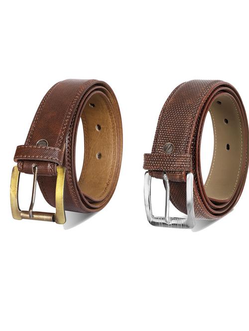 pack of 2 leatherette belts - 19230745 - Very Small Image - 1
