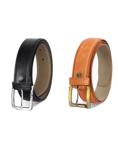 pack of 2 leatherette belts - 19230784 - Very Small Image - 1