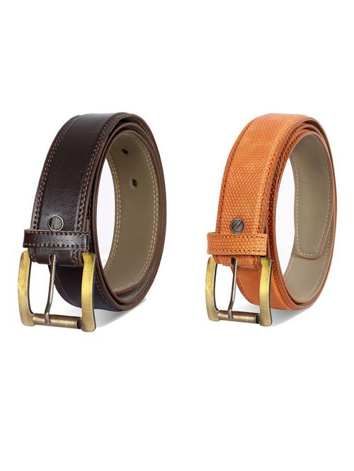 pack of 2 leatherette belts - 19230786 - Very Small Image - 1