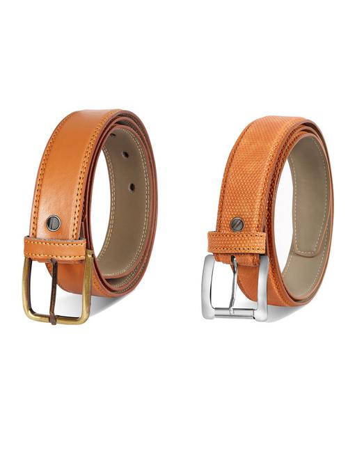 pack of 2 leatherette belts - 19230852 - Very Small Image - 1