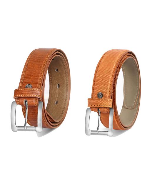 pack of 2 leatherette belts - 19230869 - Very Small Image - 1
