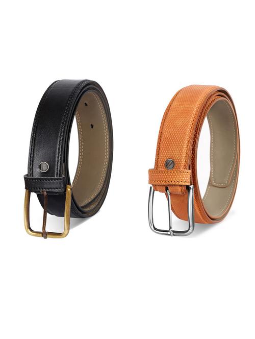 pack of 2 leatherette belts - 19230952 - Very Small Image - 1