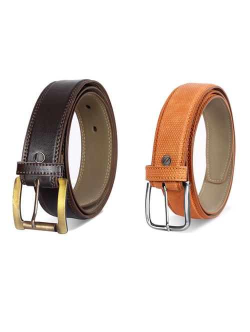 pack of 2 leatherette belts - 19230956 - Very Small Image - 1