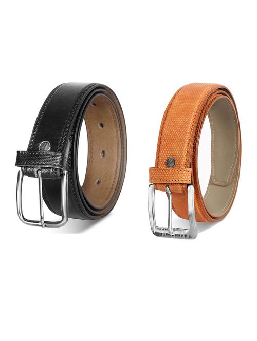 pack of 2 leatherette belts - 19231080 - Very Small Image - 1