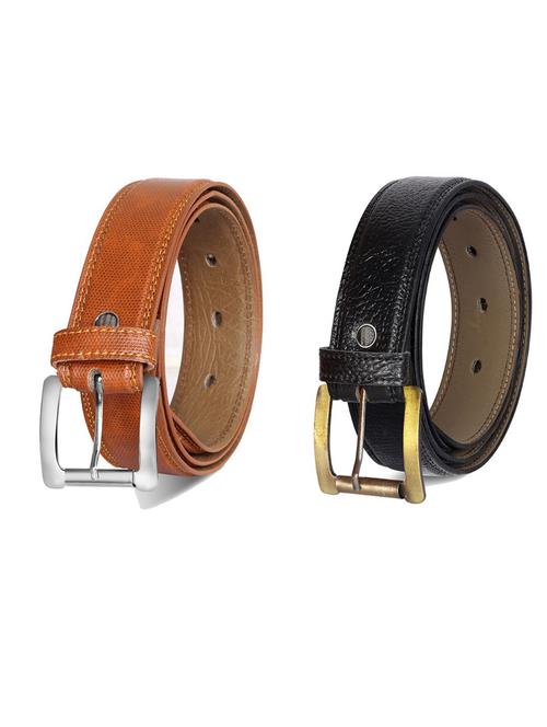 pack of 2 leatherette belts - 19231143 - Very Small Image - 1