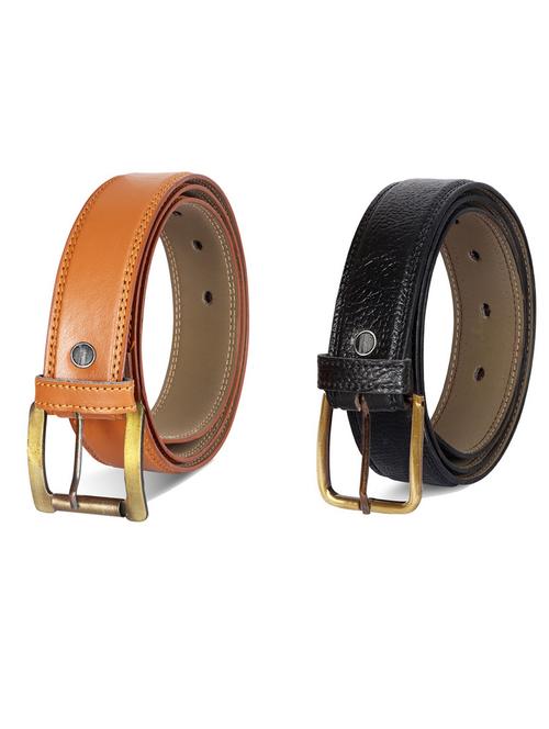 pack of 2 leatherette belts - 19231227 - Very Small Image - 1