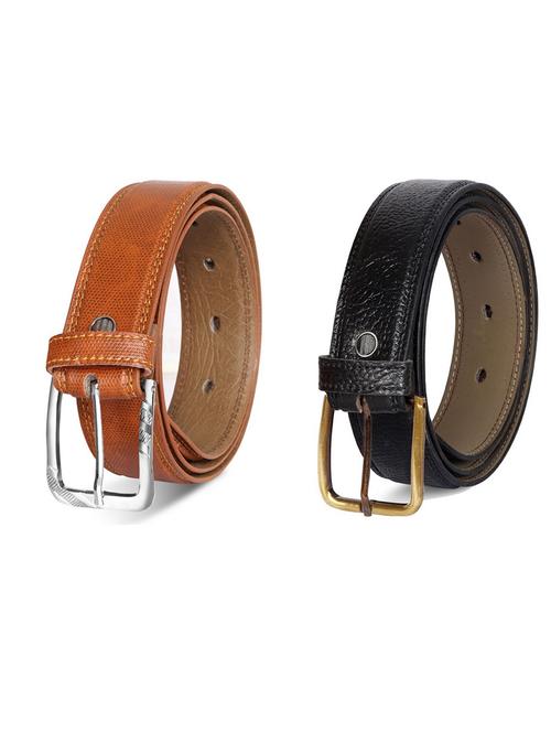 pack of 2 leatherette belts - 19231249 - Very Small Image - 1