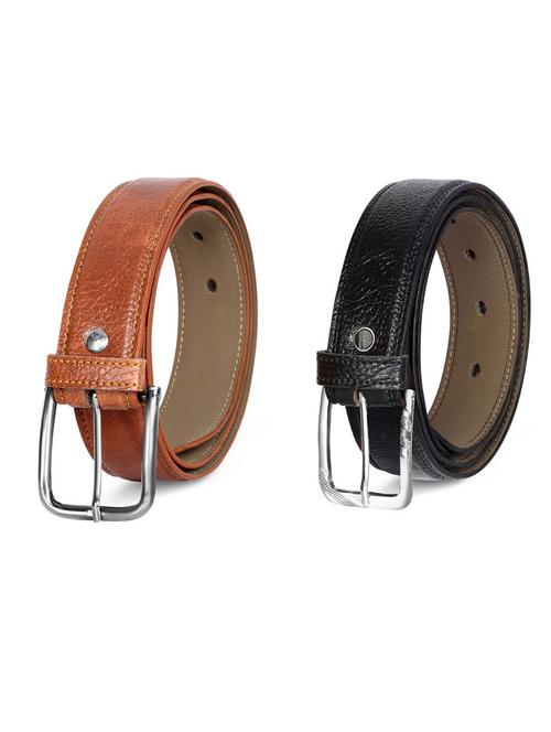 pack of 2 leatherette belts - 19231311 - Very Small Image - 1