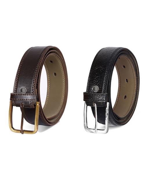pack of 2 leatherette belts - 19231322 - Very Small Image - 1