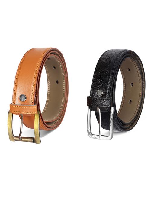 pack of 2 leatherette belts - 19231326 - Very Small Image - 1