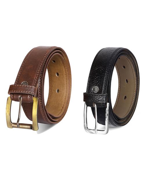 pack of 2 leatherette belts - 19231338 - Very Small Image - 1
