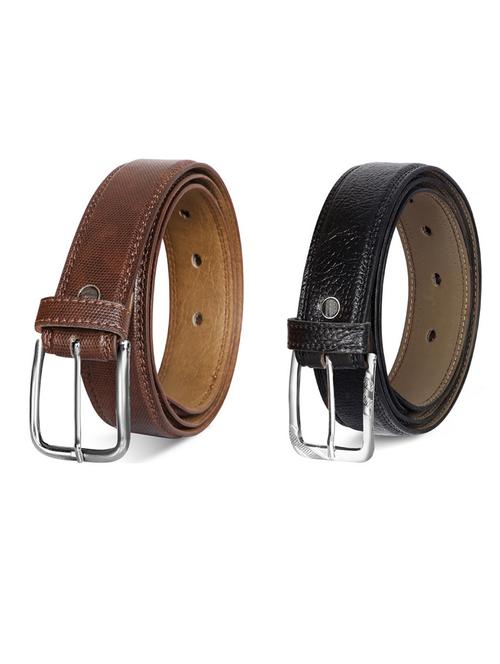pack of 2 leatherette belts - 19231341 - Very Small Image - 1