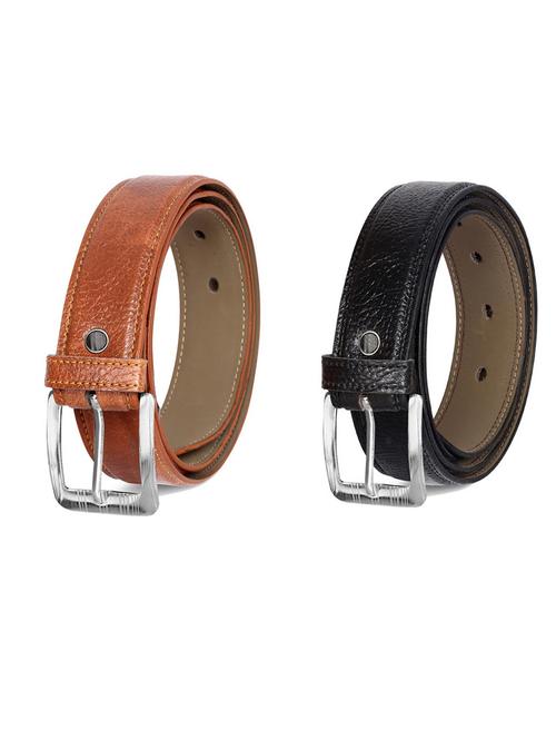 pack of 2 leatherette belts - 19231361 - Very Small Image - 1