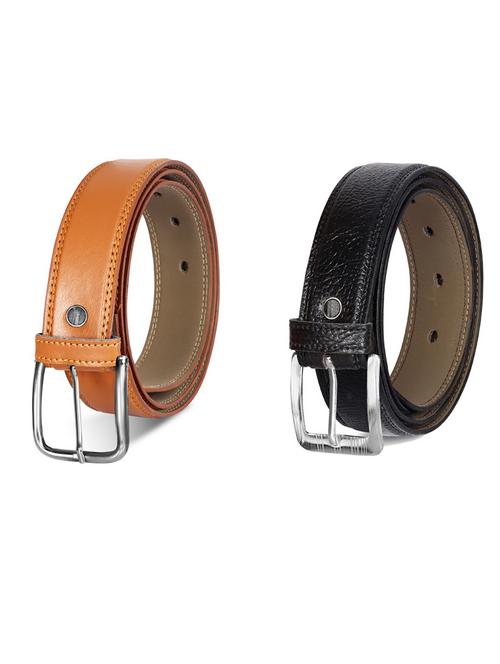 pack of 2 leatherette belts - 19231377 - Very Small Image - 1