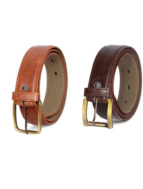 pack of 2 leatherette belts - 19231405 - Very Small Image - 1