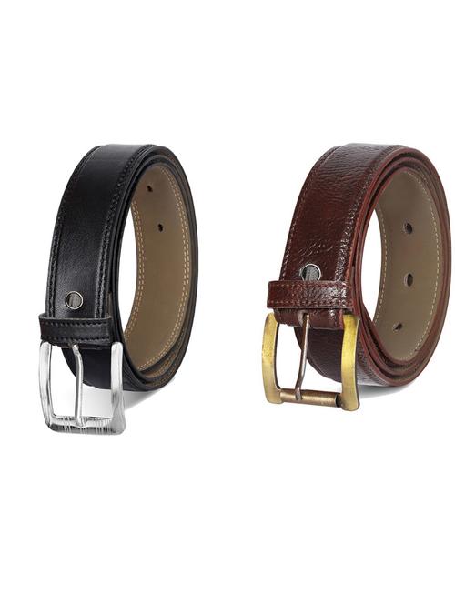 pack of 2 leatherette belts - 19231414 - Very Small Image - 1