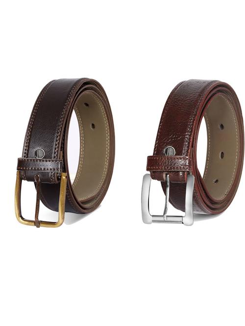 pack of 2 leatherette belts - 19231463 - Very Small Image - 1