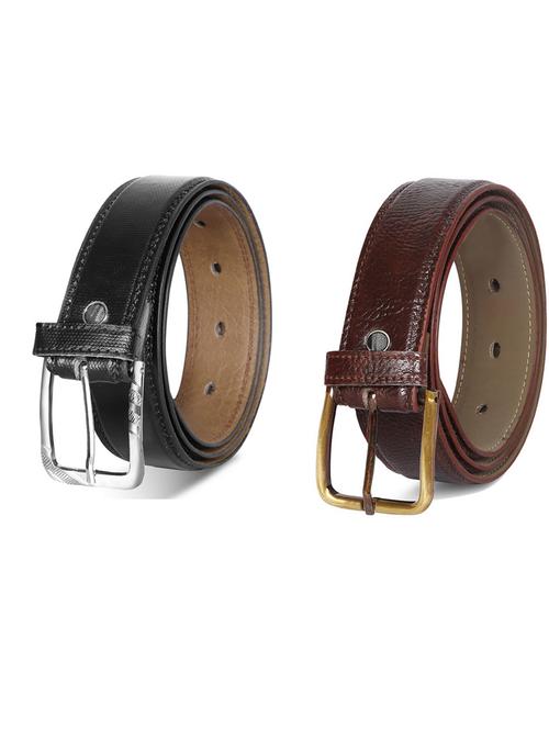 pack of 2 leatherette belt - 19231522 - Very Small Image - 1