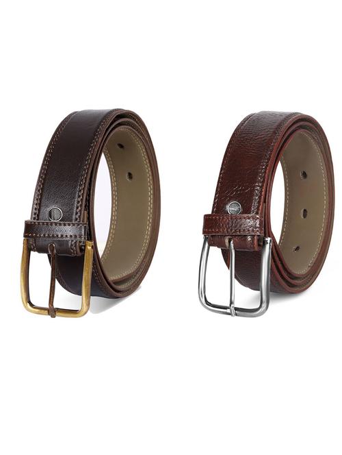 pack of 2 leatherette belt - 19231552 - Very Small Image - 1