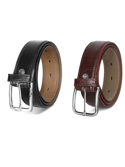 pack of 2 leatherette belt - 19231566 - Very Small Image - 1