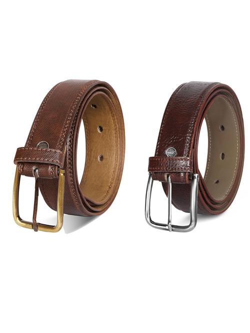 pack of 2 leatherette belt - 19231570 - Very Small Image - 1