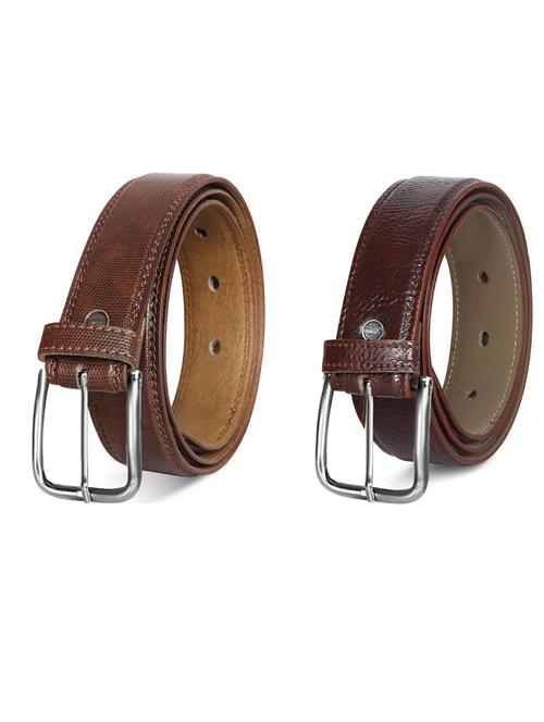 pack of 2 leatherette belt - 19231571 - Very Small Image - 1