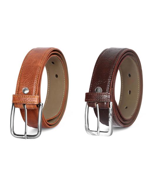 pack of 2 leatherette belt - 19231584 - Very Small Image - 1