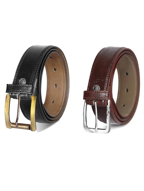 pack of 2 leatherette belt - 19231605 - Very Small Image - 1