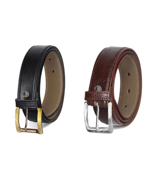 pack of 2 leatherette belt - 19231629 - Very Small Image - 1