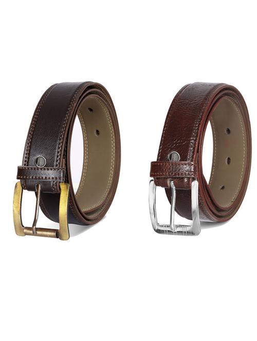 pack of 2 leatherette belt - 19231635 - Very Small Image - 1