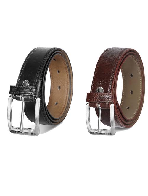 pack of 2 leatherette belt - 19231652 - Very Small Image - 1