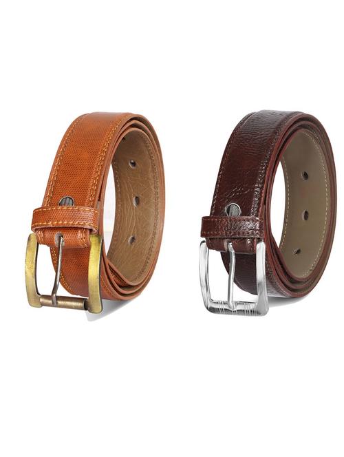 pack of 2 leatherette belt - 19231659 - Very Small Image - 1