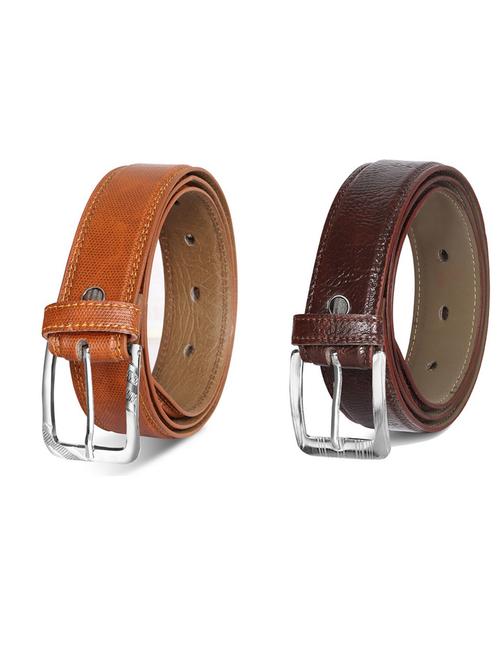 pack of 2 leatherette belt - 19231663 - Very Small Image - 1