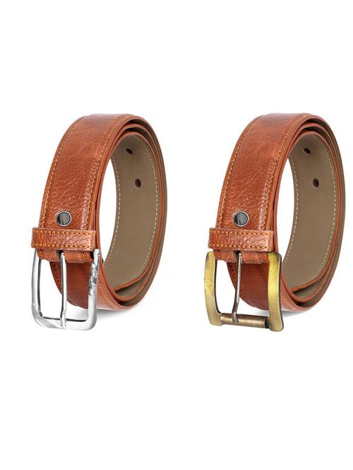 pack of 2 leatherette belt - 19231668 - Very Small Image - 1