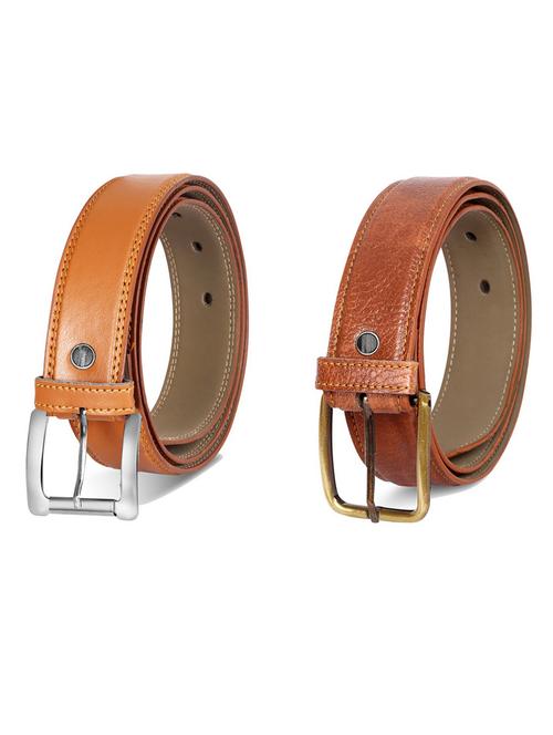 pack of 2 leatherette belt - 19231762 - Very Small Image - 1