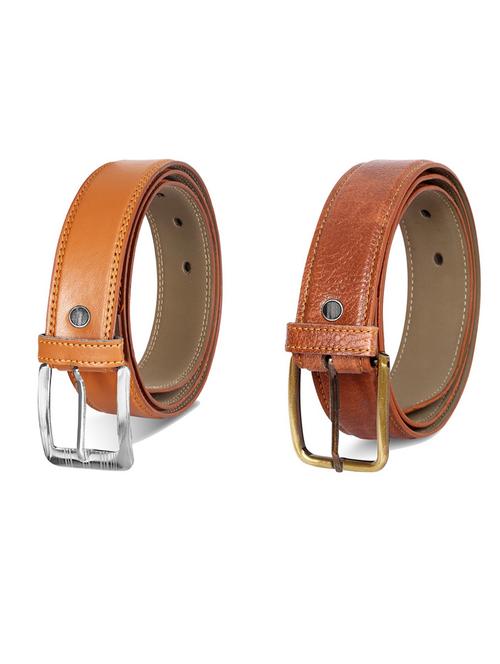 pack of 2 leatherette belt - 19231766 - Very Small Image - 1