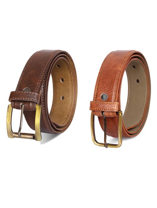 pack of 2 leatherette belt - 19231773 - Very Small Image - 1