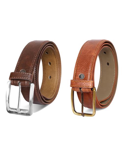 pack of 2 leatherette belt - 19231778 - Very Small Image - 1
