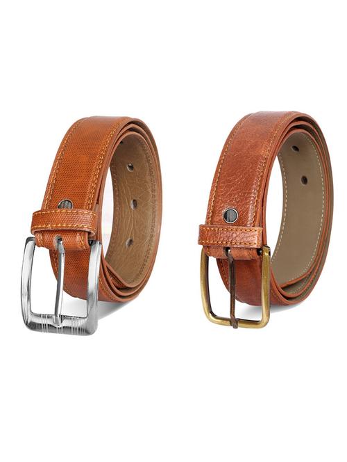 pack of 2 leatherette belt - 19231784 - Very Small Image - 1