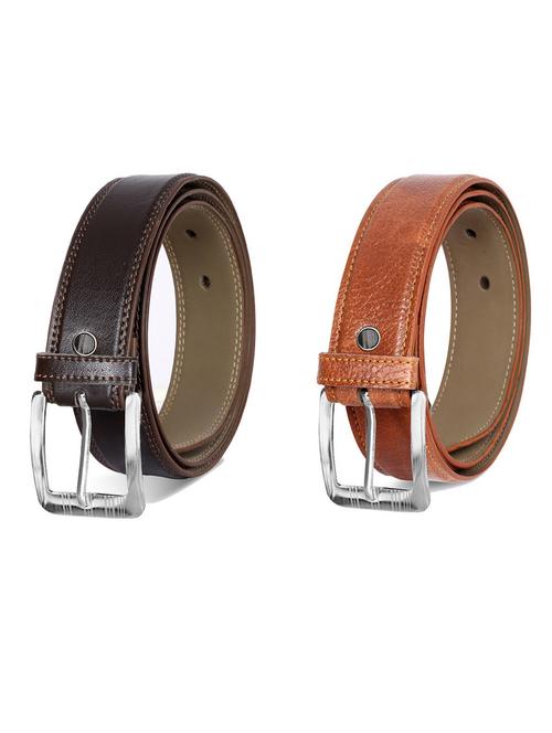 pack of 2 leatherette belt - 19231871 - Very Small Image - 1