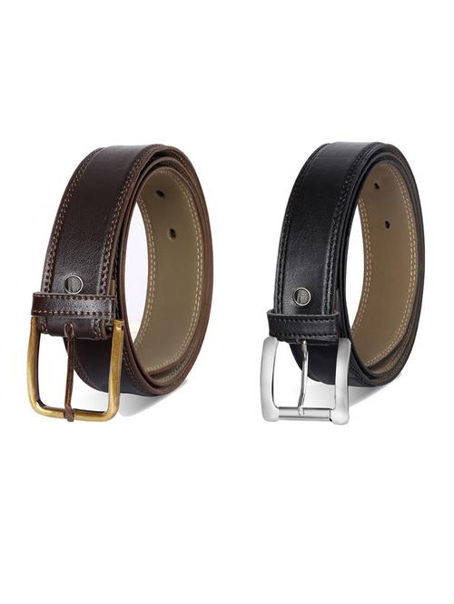 pack of 2 leatherette belt - 19231937 - Very Small Image - 1