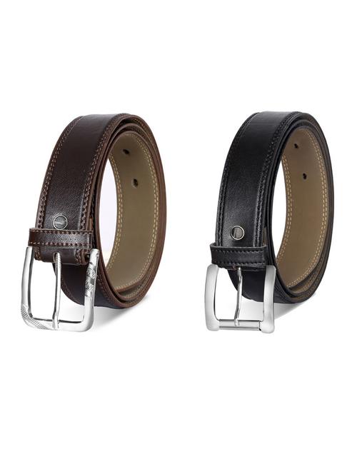 pack of 2 leatherette belt - 19231939 - Very Small Image - 1