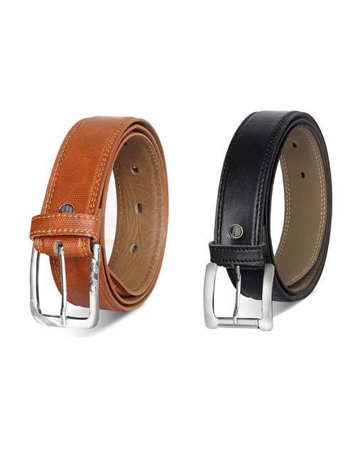 pack of 2 leatherette belt - 19231963 - Very Small Image - 1