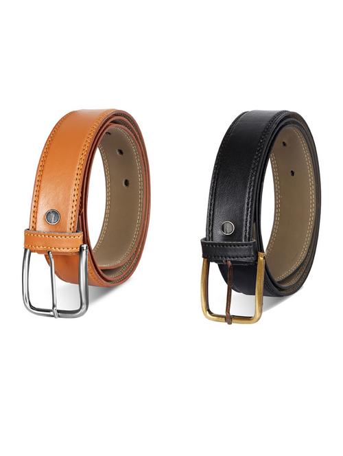 pack of 2 leatherette belt - 19231977 - Very Small Image - 1