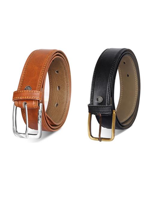pack of 2 leatherette belt - 19231996 - Very Small Image - 1