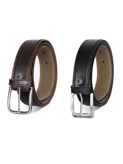 pack of 2 leatherette belt - 19232064 - Very Small Image - 1