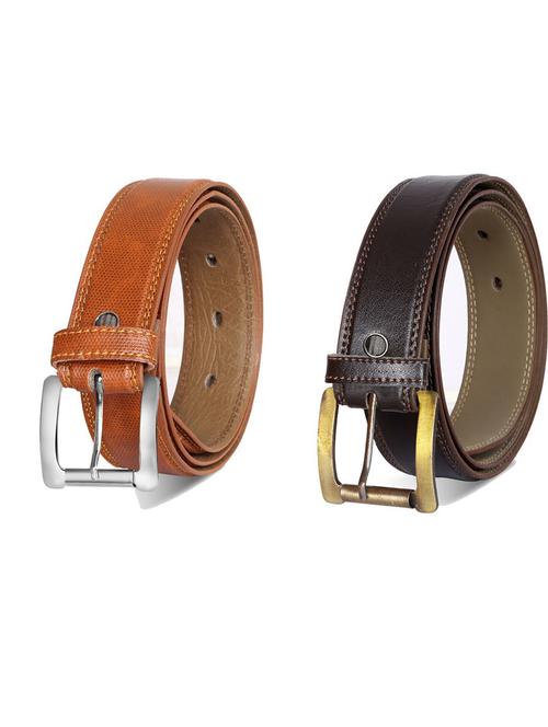 pack of 2 leatherette belt - 19232113 - Very Small Image - 1