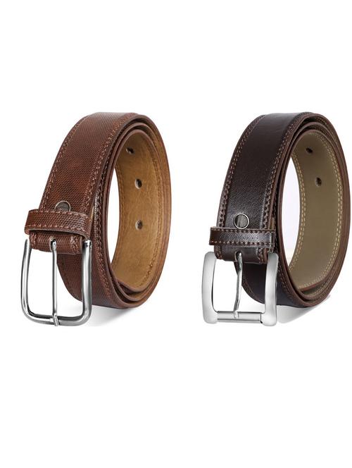 pack of 2 leatherette belt - 19232136 - Very Small Image - 1