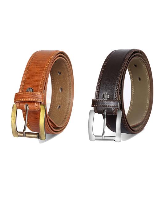 pack of 2 leatherette belt - 19232139 - Very Small Image - 1