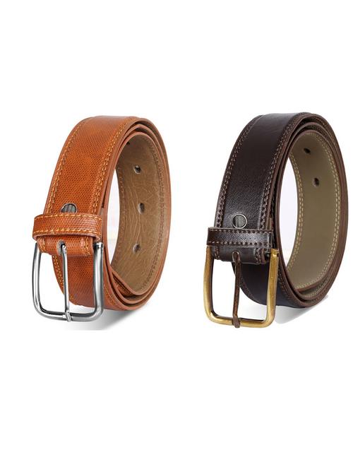 pack of 2 leatherette belt - 19232168 - Very Small Image - 1